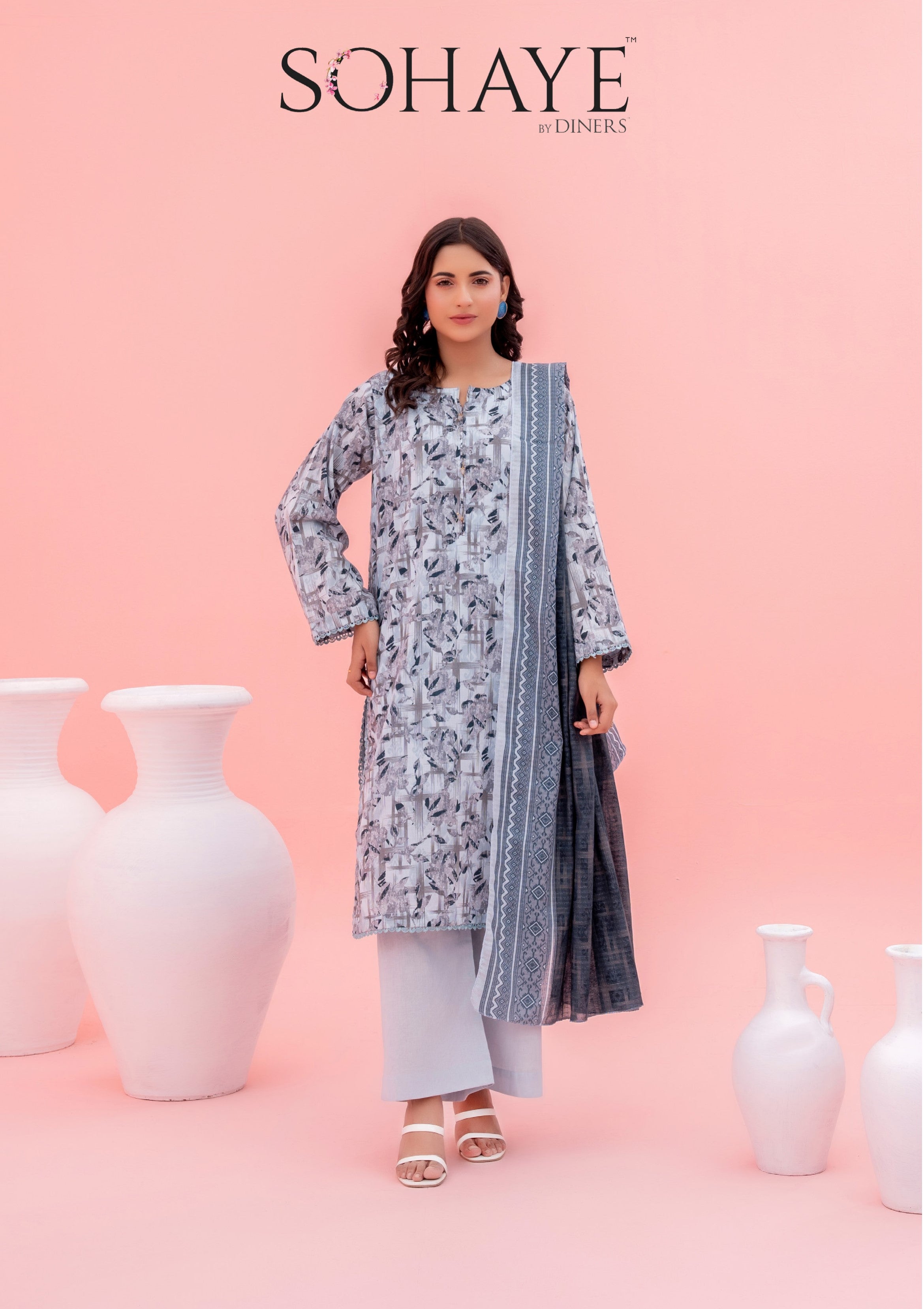 SOHAYE By Diners 3Pc Digital Print D11