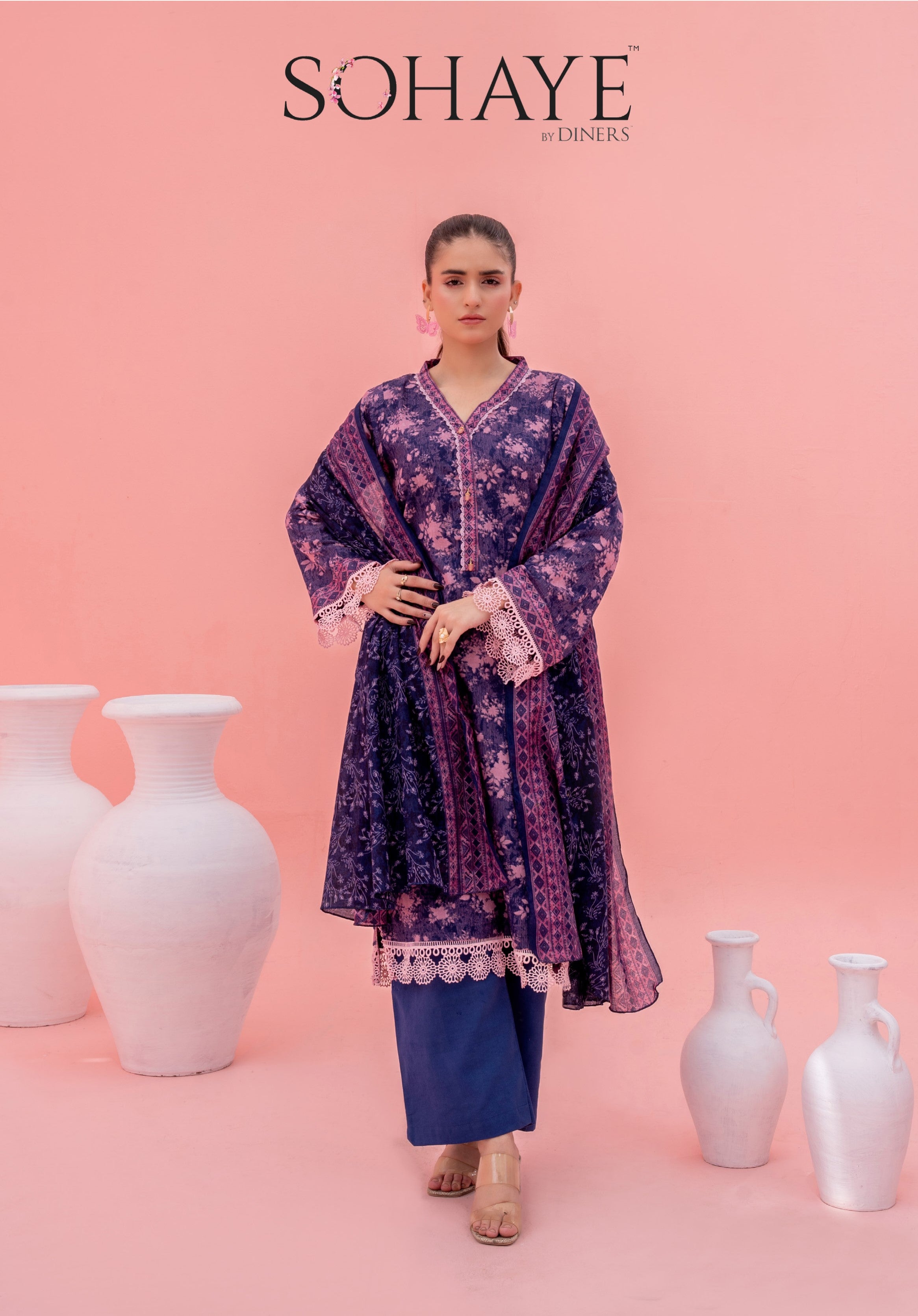 SOHAYE By Diners 3Pc Digital Print D20