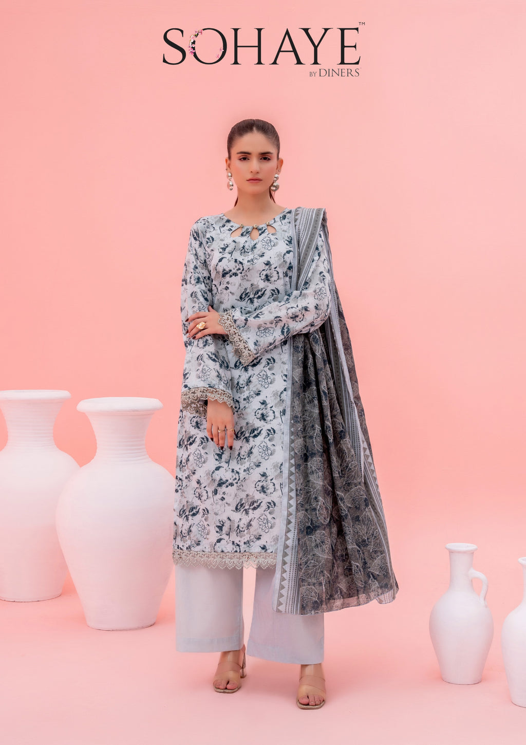 SOHAYE By Diners 3Pc Digital Print D21