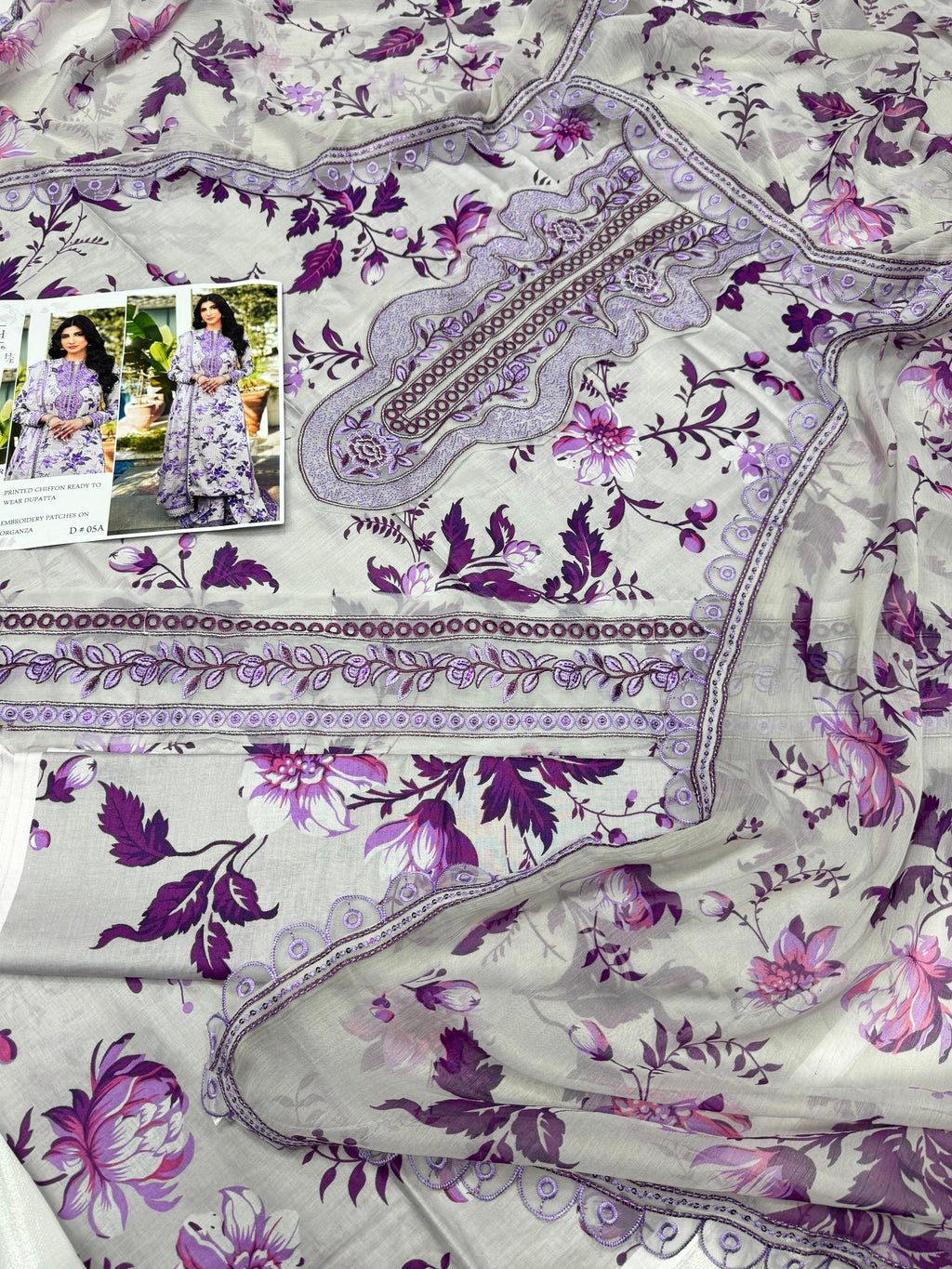 AFROZEH Digital Print 3pc D29