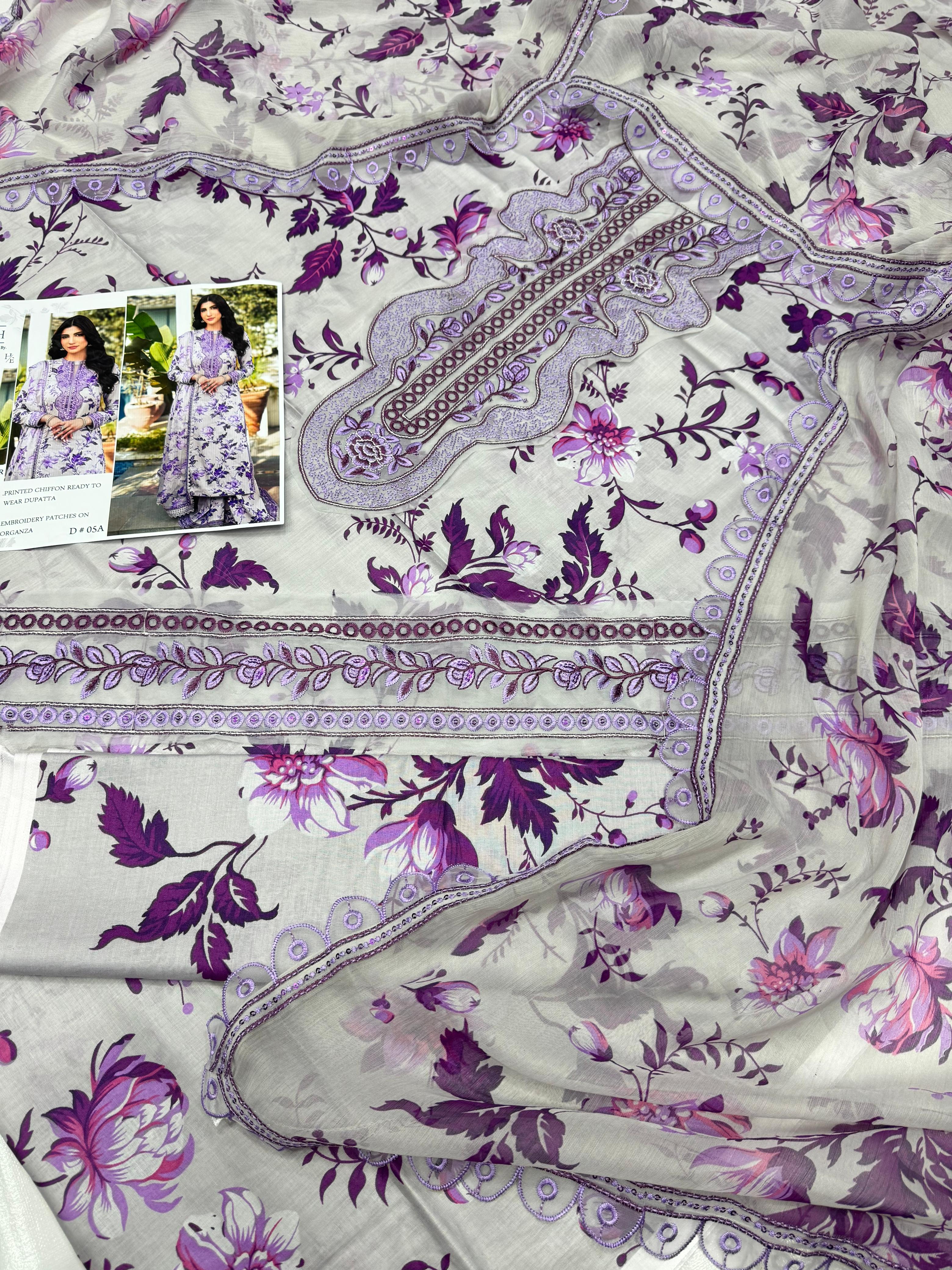 AFROZEH Digital Print 3pc D29