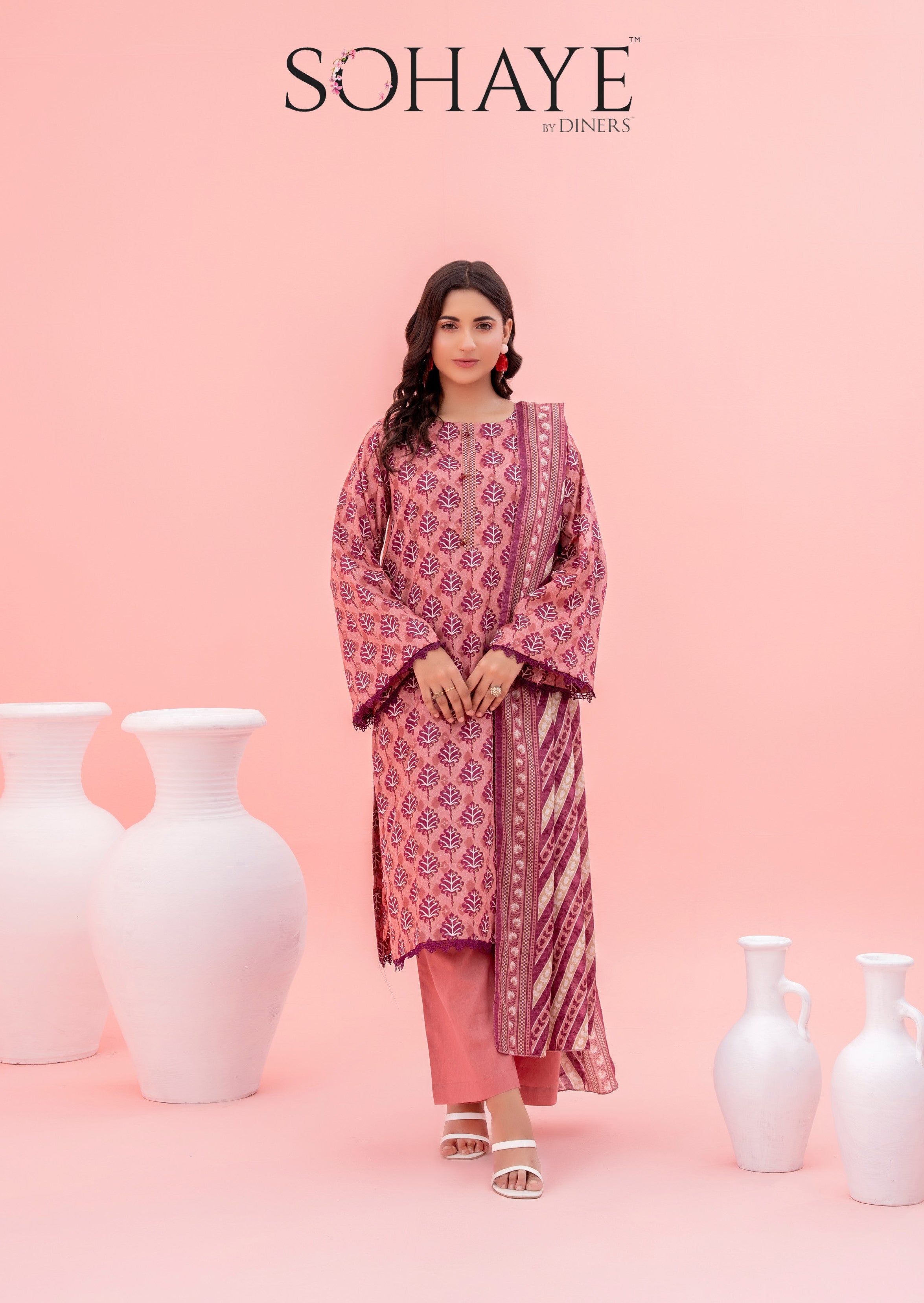 SOHAYE By Diners 3Pc Digital Print D16