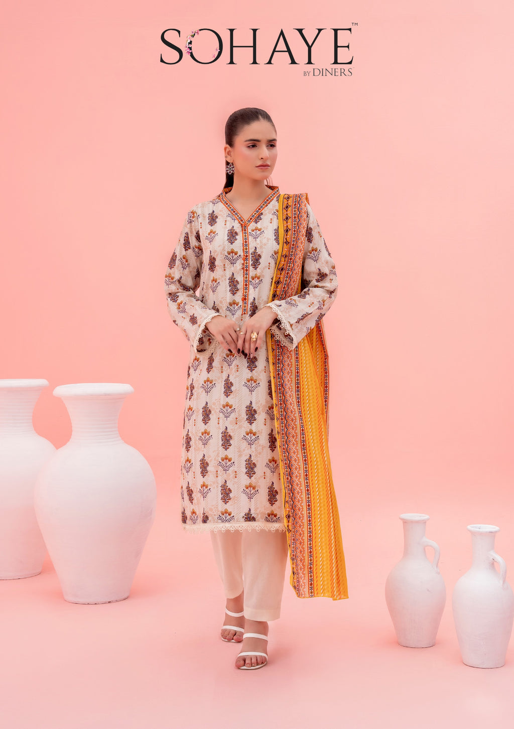 SOHAYE By Diners 3Pc Digital Print D17