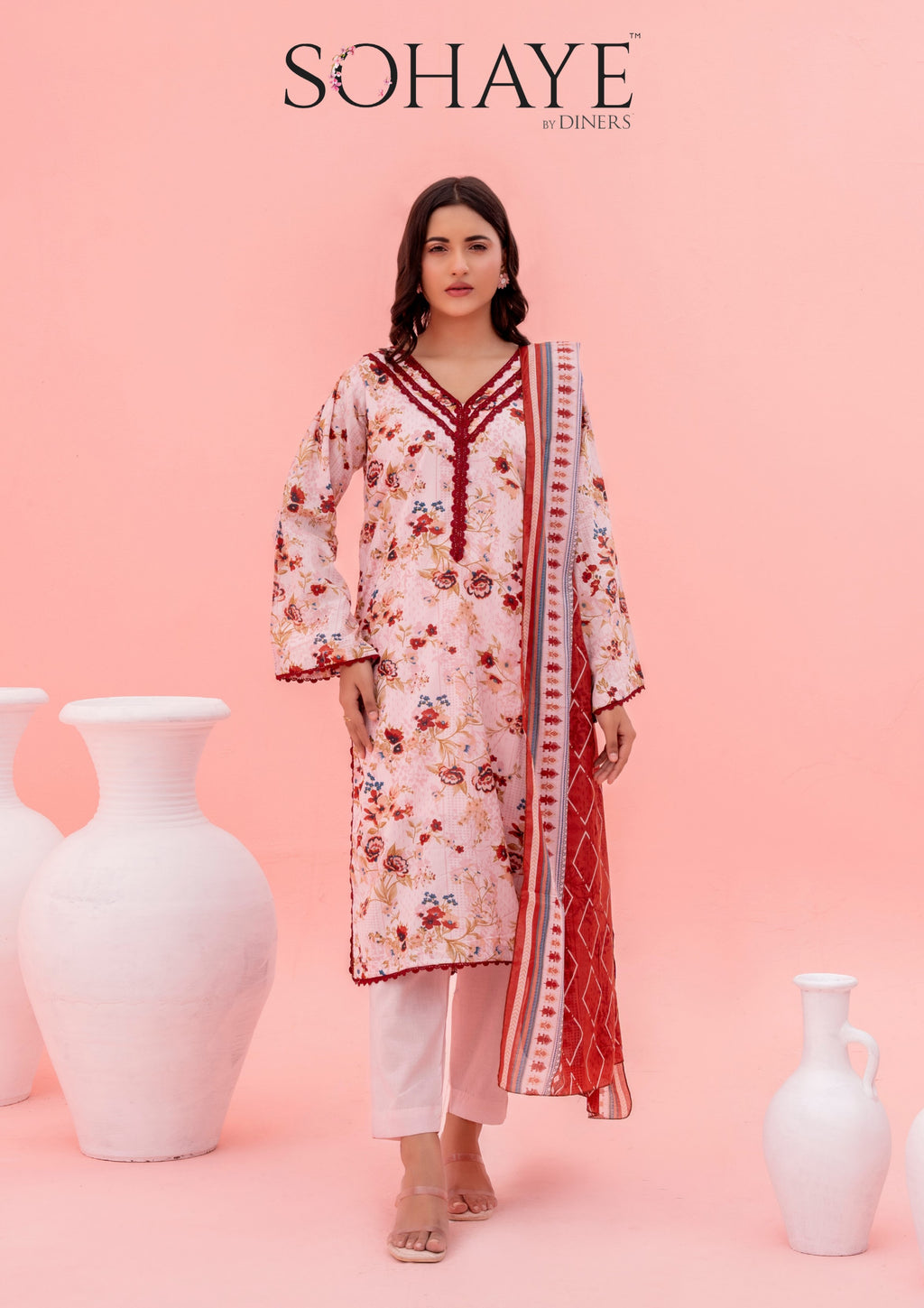 SOHAYE By Diners 3Pc Digital Print D18