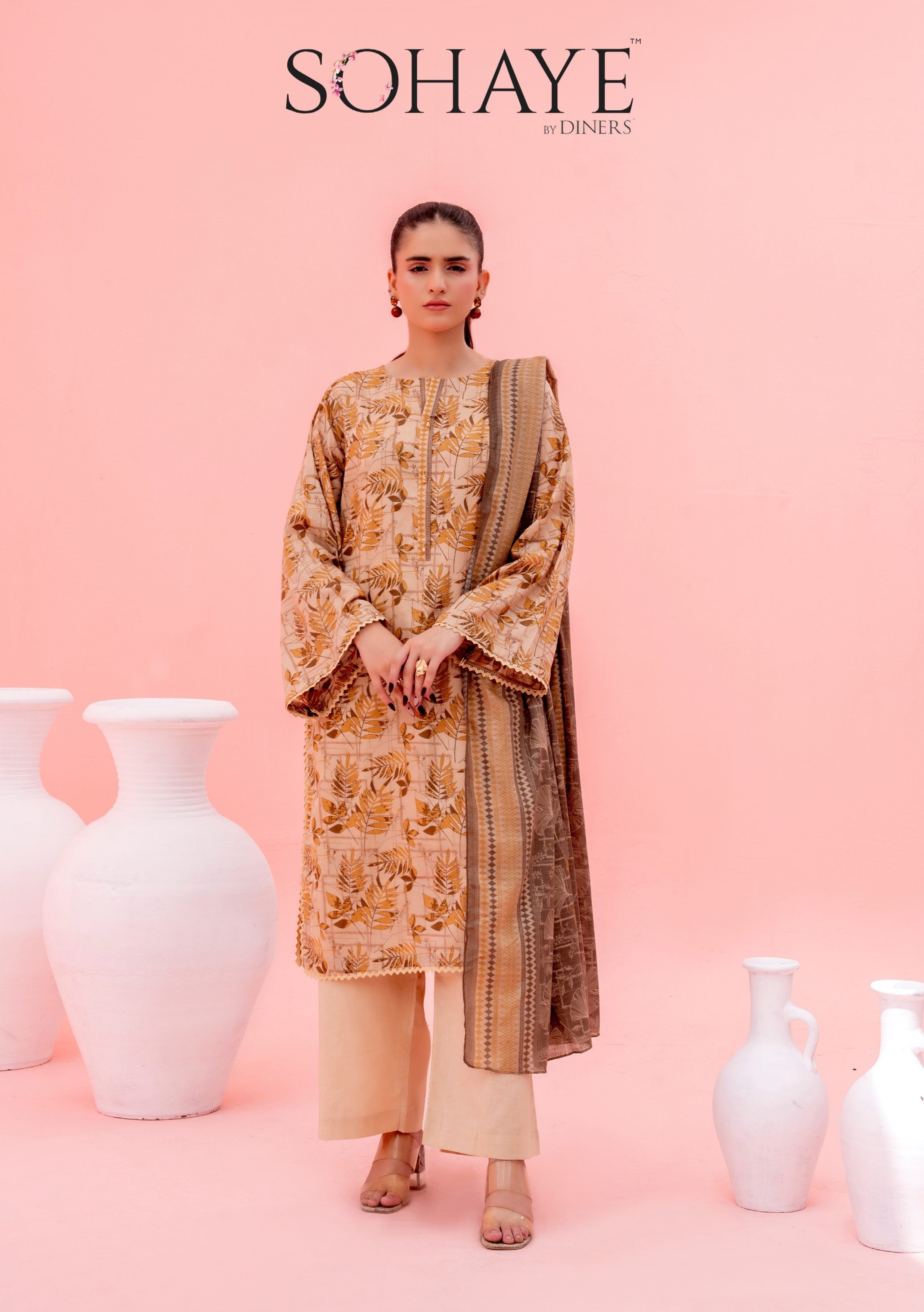 SOHAYE By Diners 3Pc Digital Print D19