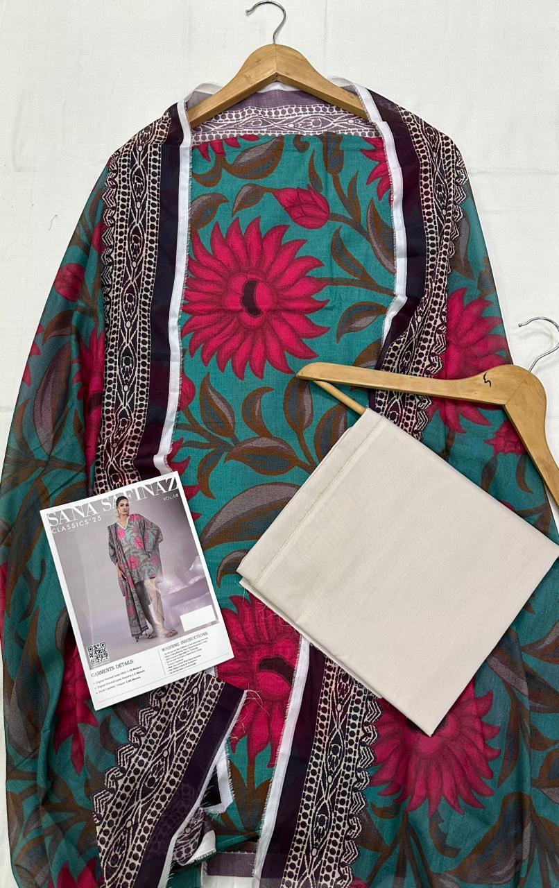 SANA SAFINAZ 3Pc Digital Print D8