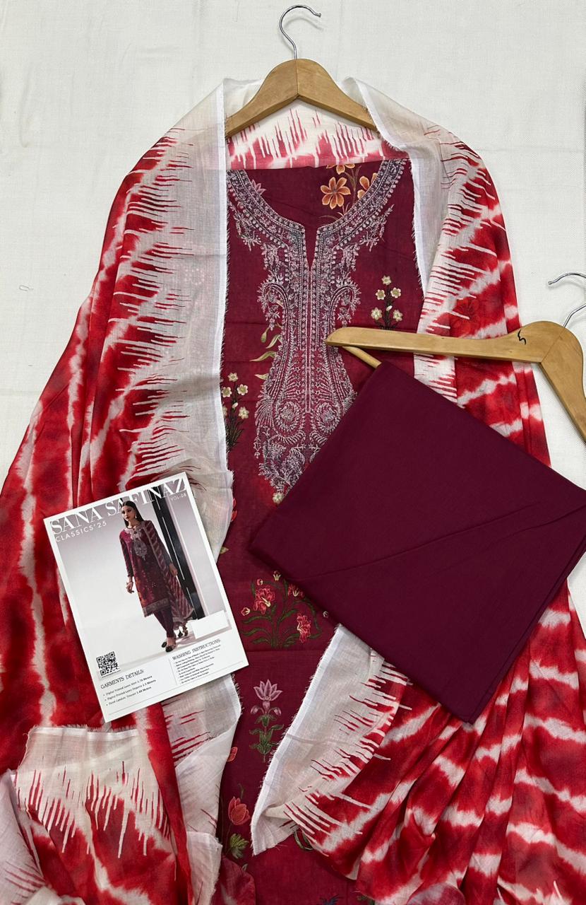 SANA SAFINAZ  3Pc Digital Print D3