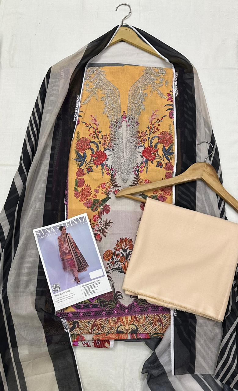 SANA SAFINAZ  3Pc Digital Print D1
