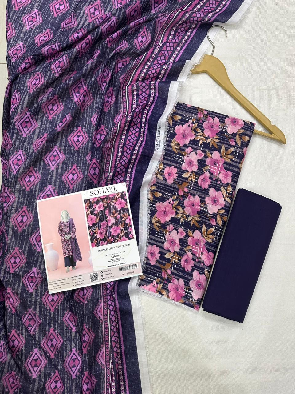 SOHAYE By Diners 3Pc Digital Print D12