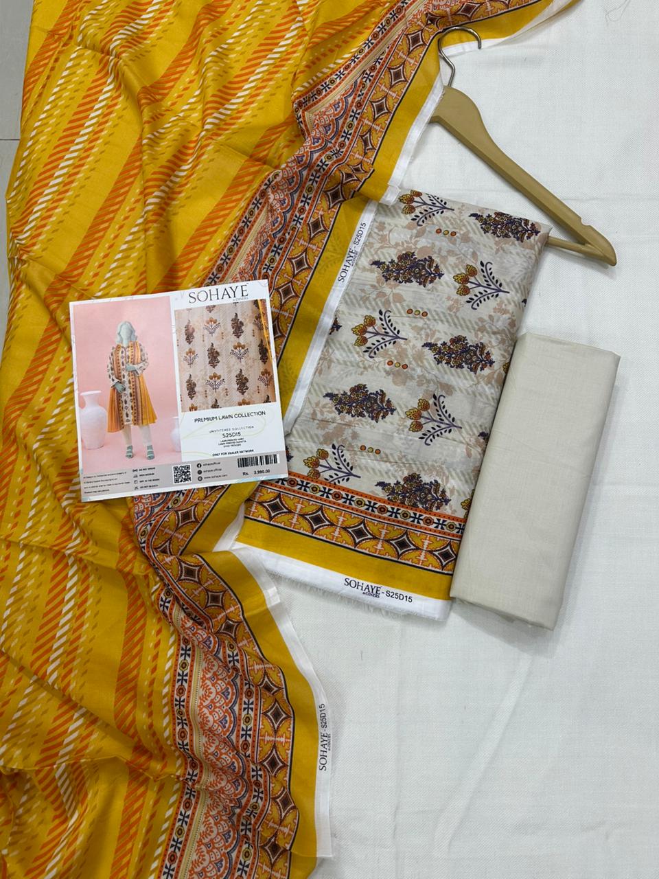 SOHAYE By Diners 3Pc Digital Print D17