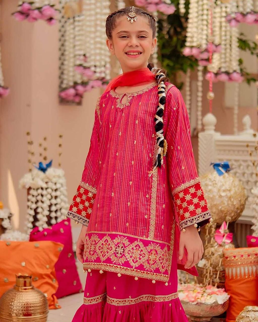 Kids Embroidered Lawn 2Pc