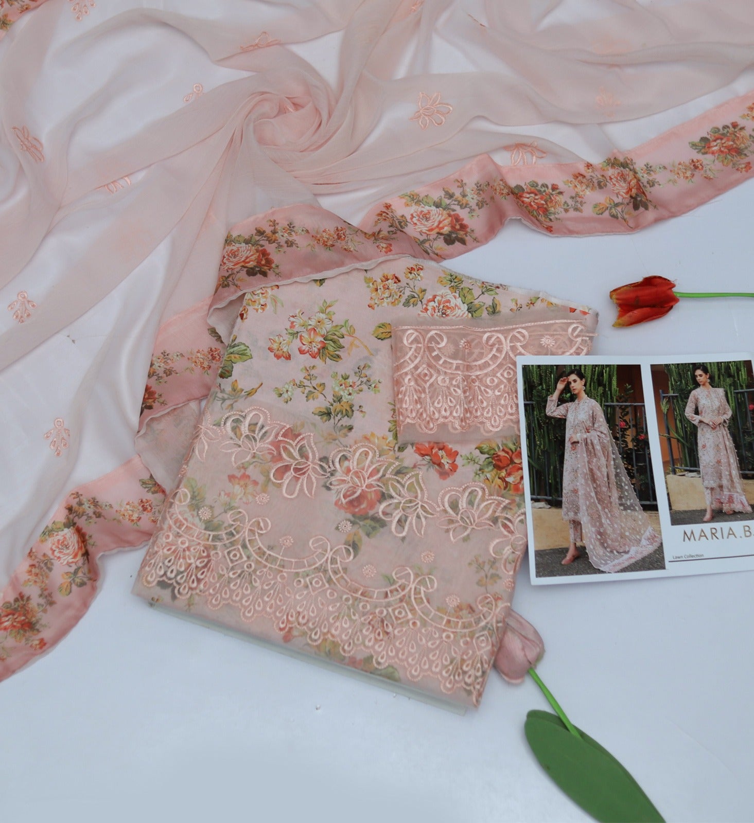 MARIA B 3PC | UNSTITCHED | D53