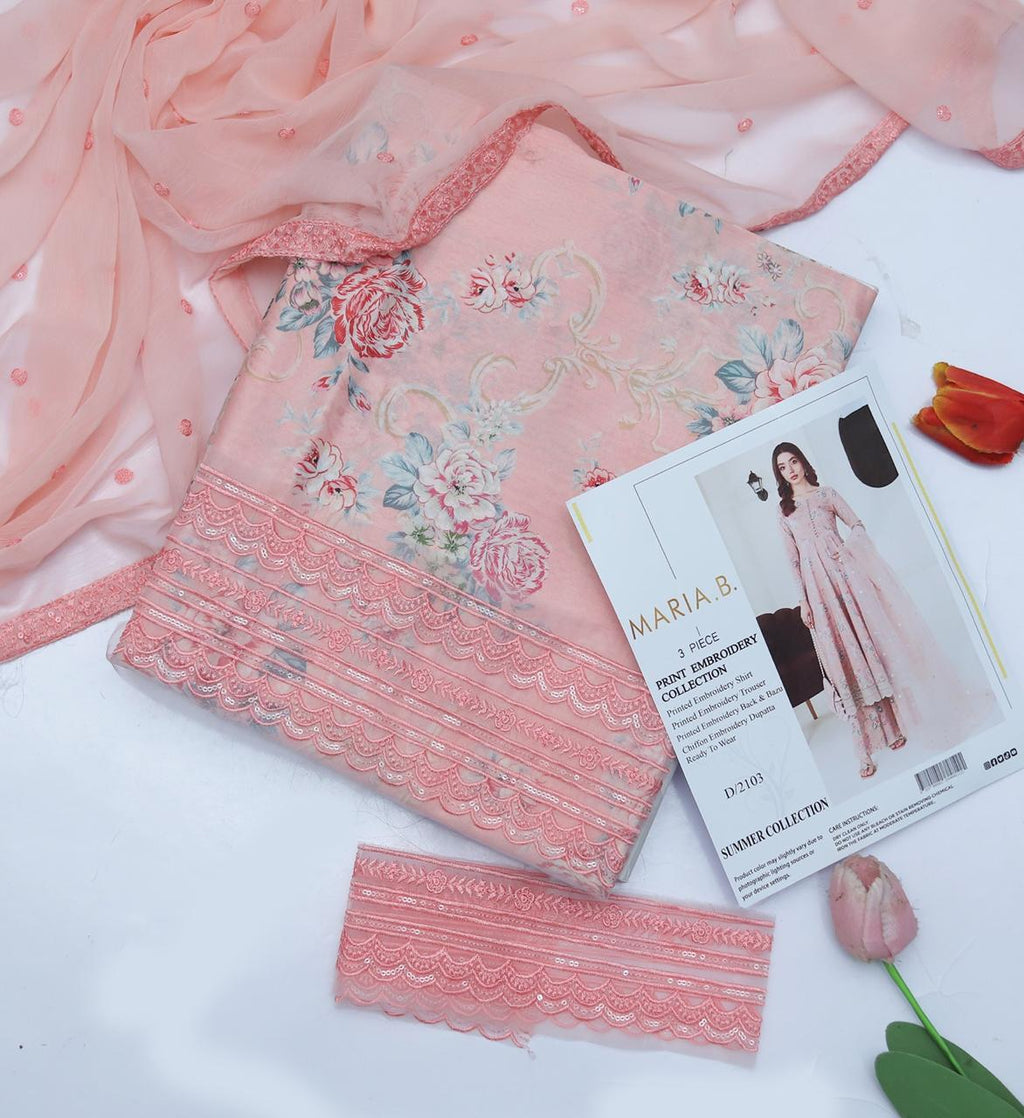 MARIA B 3PC | UNSTITCHED | D55