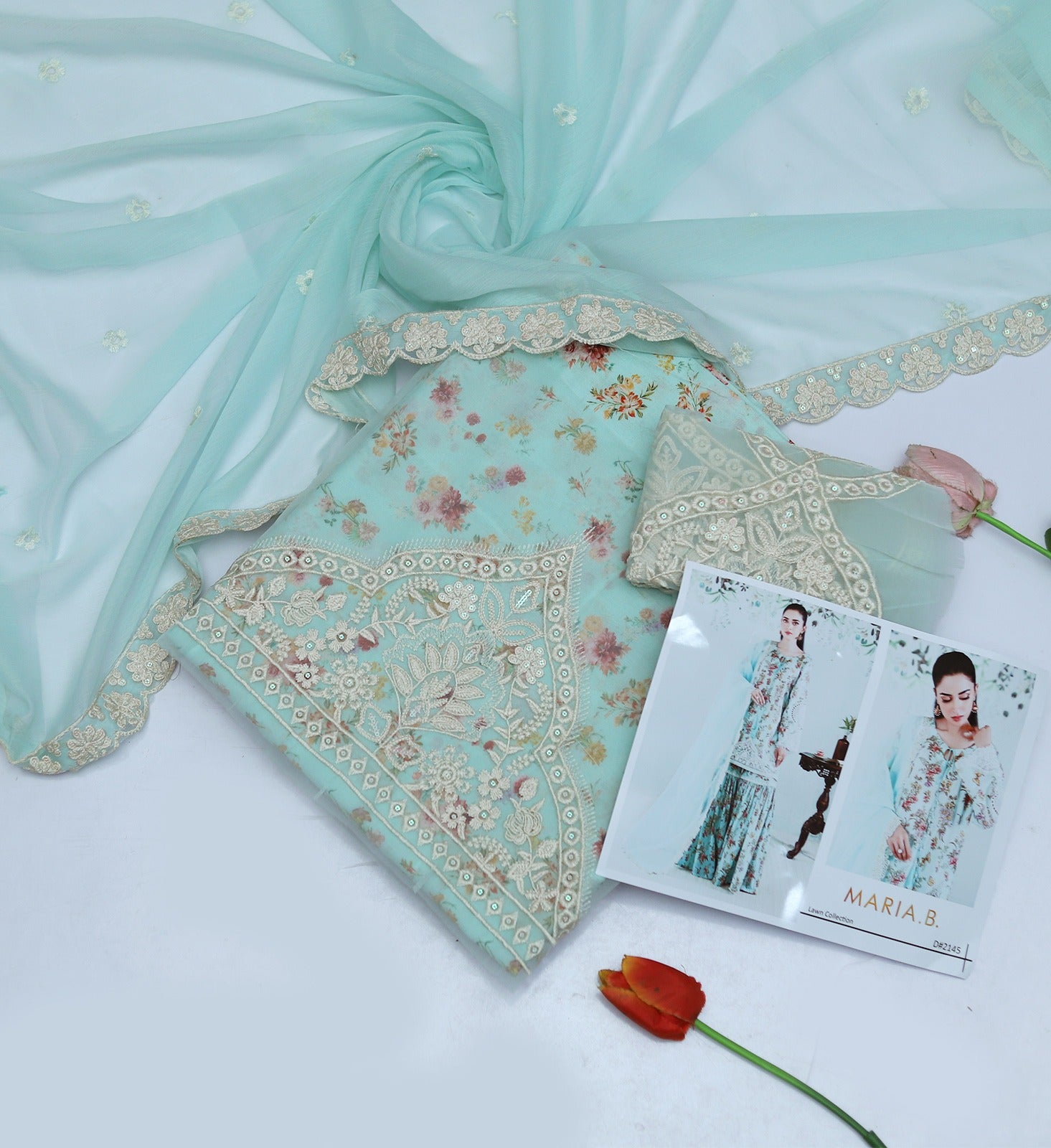 MARIA B 3PC | UNSTITCHED | D51