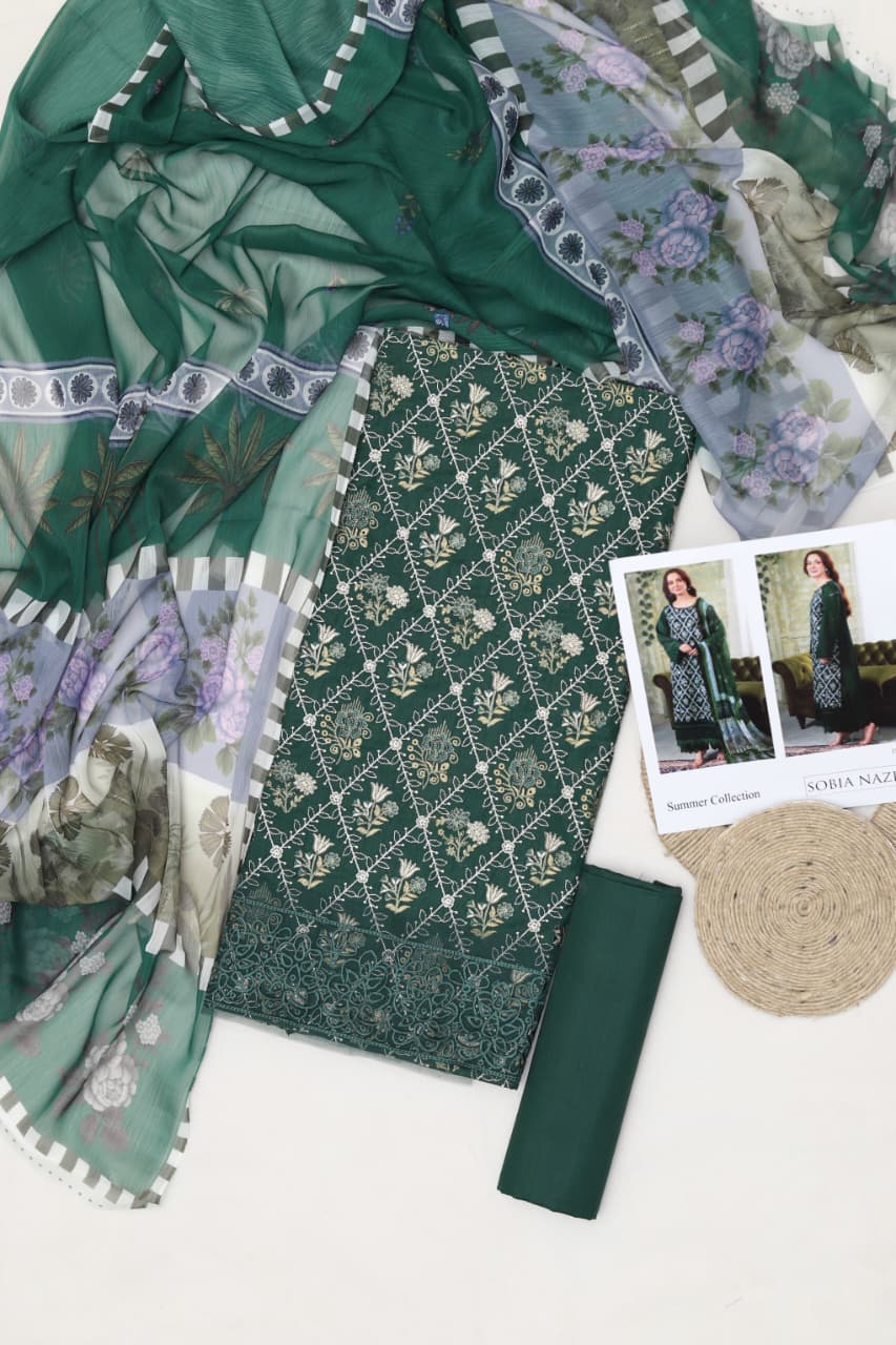 SOBIA NAZIR 3PC | UNSTITCHED | D50