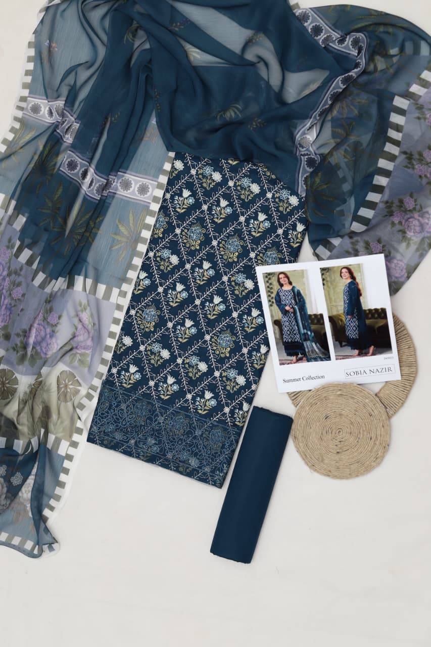 SOBIA NAZIR 3PC | UNSTITCHED | D50