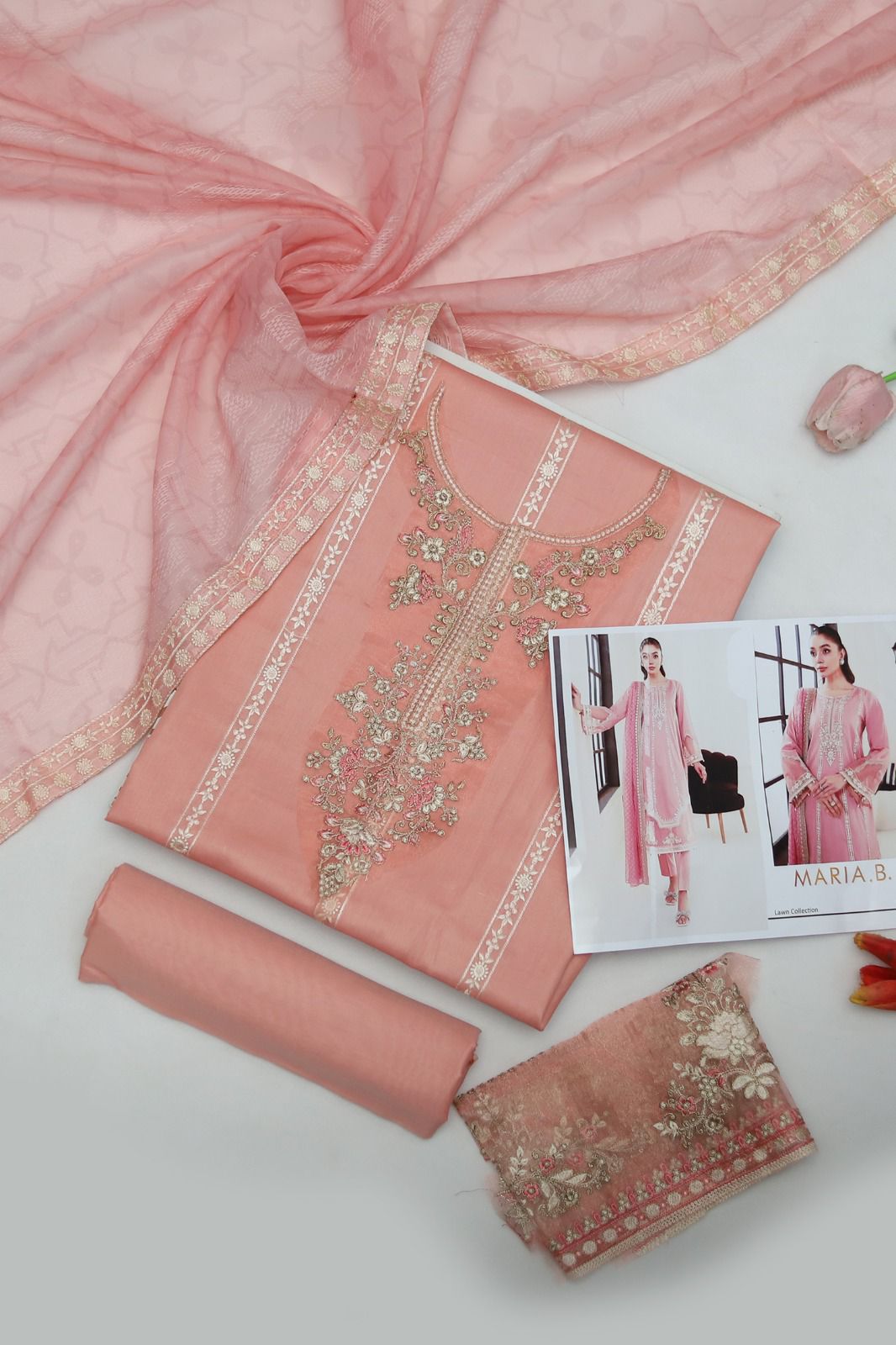 MARIA B 3PC | UNSTITCHED | D49