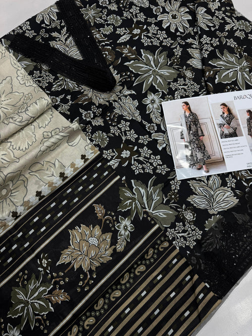 BAROQUE 3PC | UNSTITCHED | D68