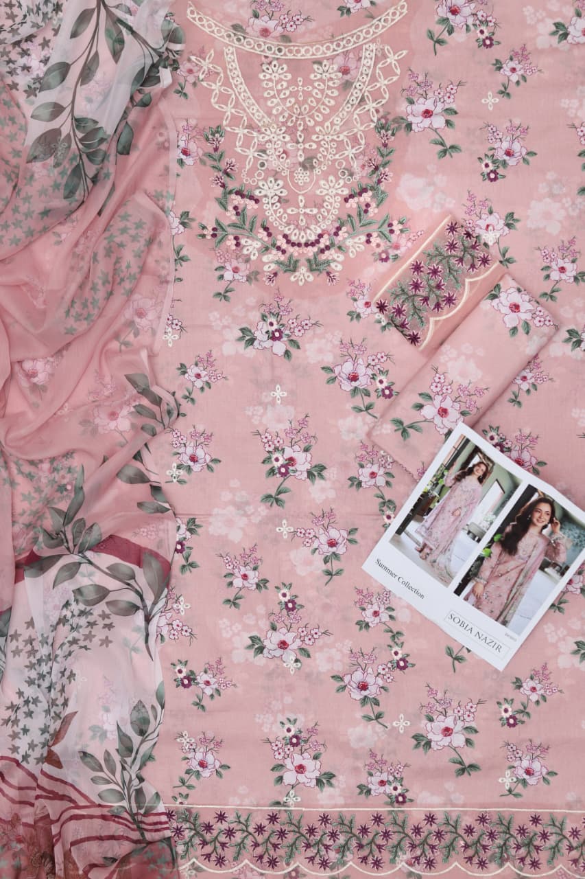 SOBIA NAZIR 3PC | UNSTITCHED | D60
