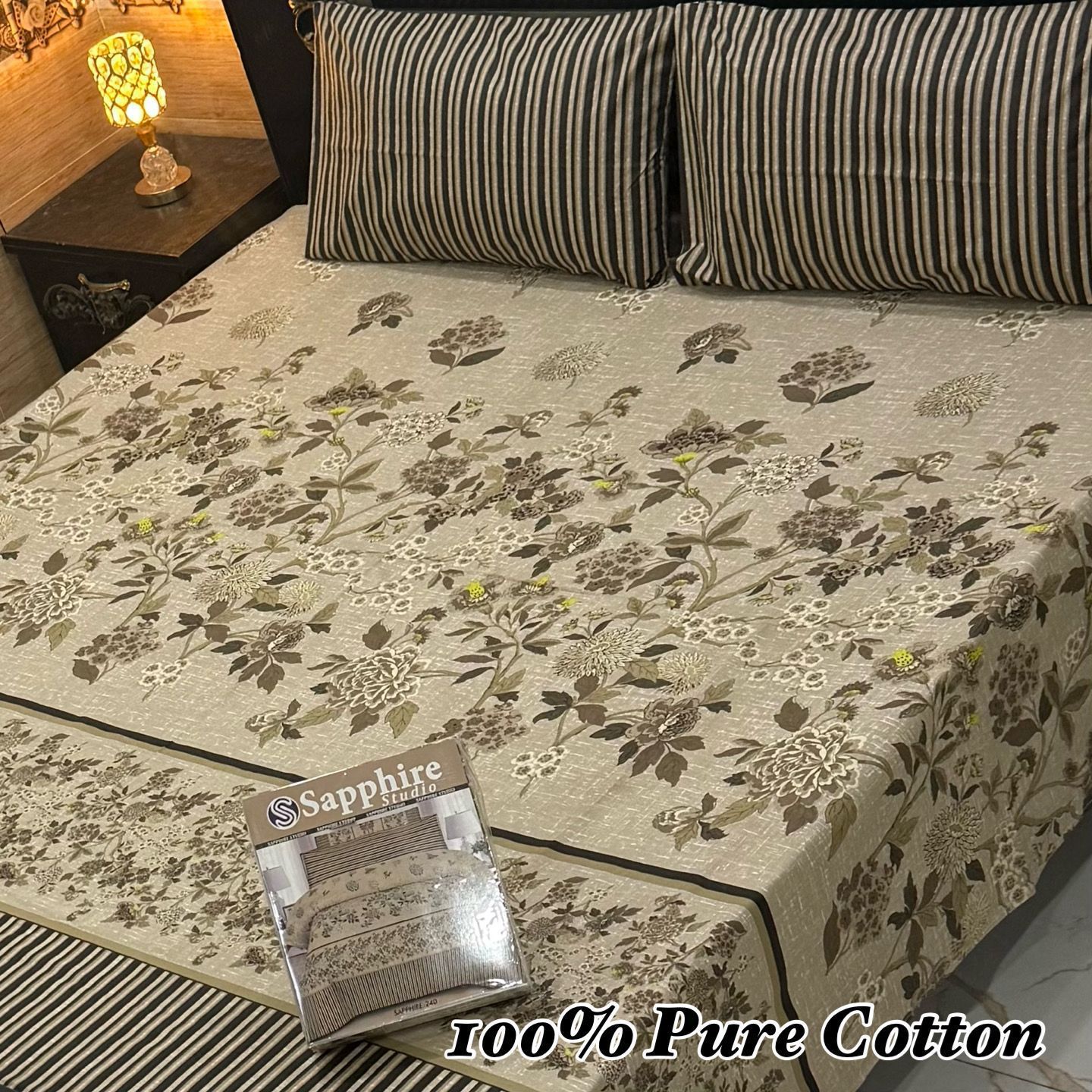 SAPPHIRE PREMIUM KING SIZE BEDSHEET SET