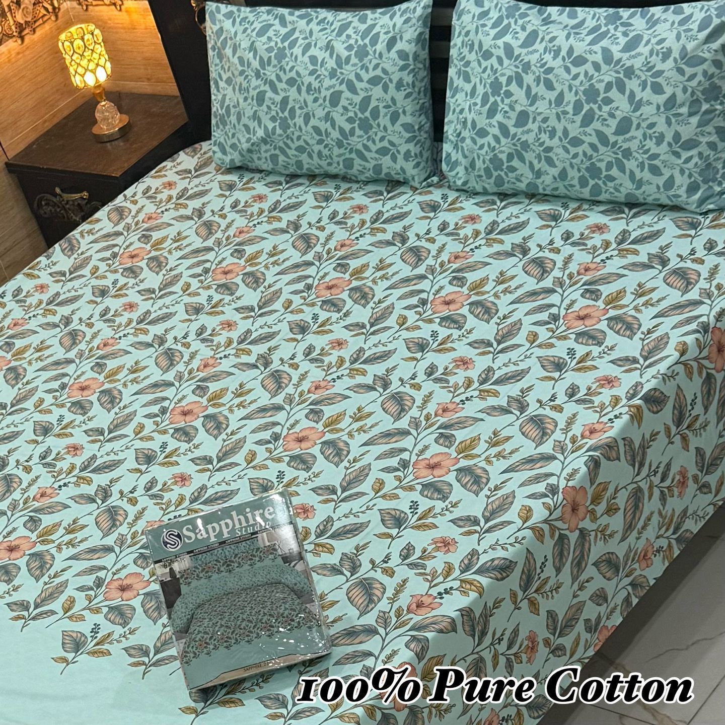SAPPHIRE PREMIUM KING SIZE BEDSHEET SET