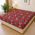 Printed Quilted Mattress Cover (Design 13)