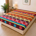 Printed Quilted Mattress Cover (Design 20)