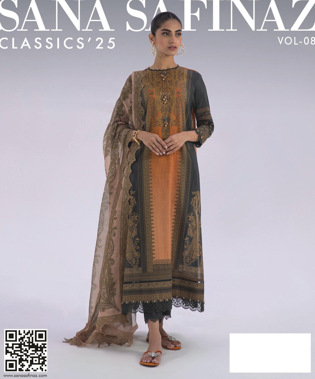 SANA SAFINAZ 3Pc Digital Print D9