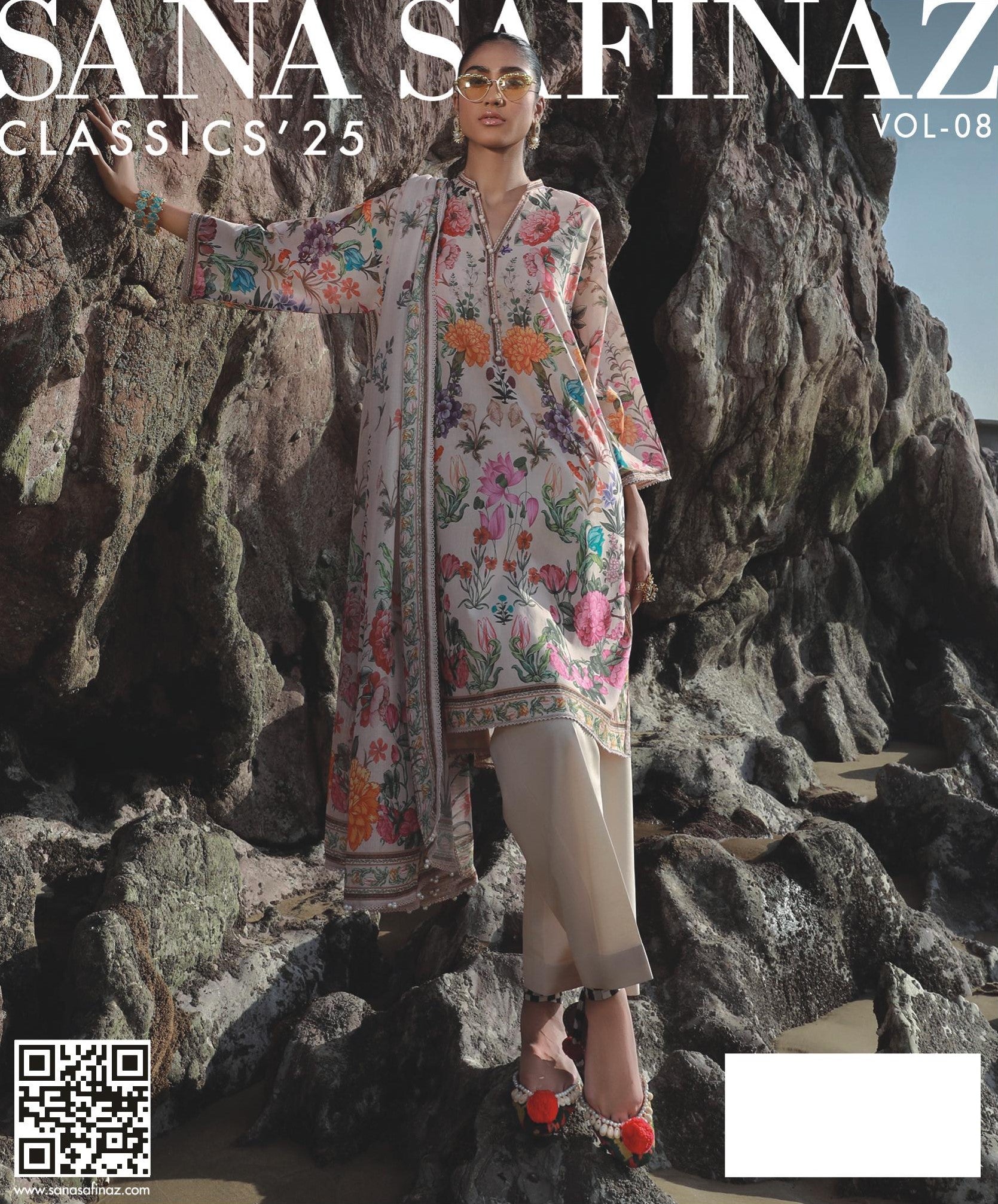 SANA SAFINAZ 3Pc Digital Print D10