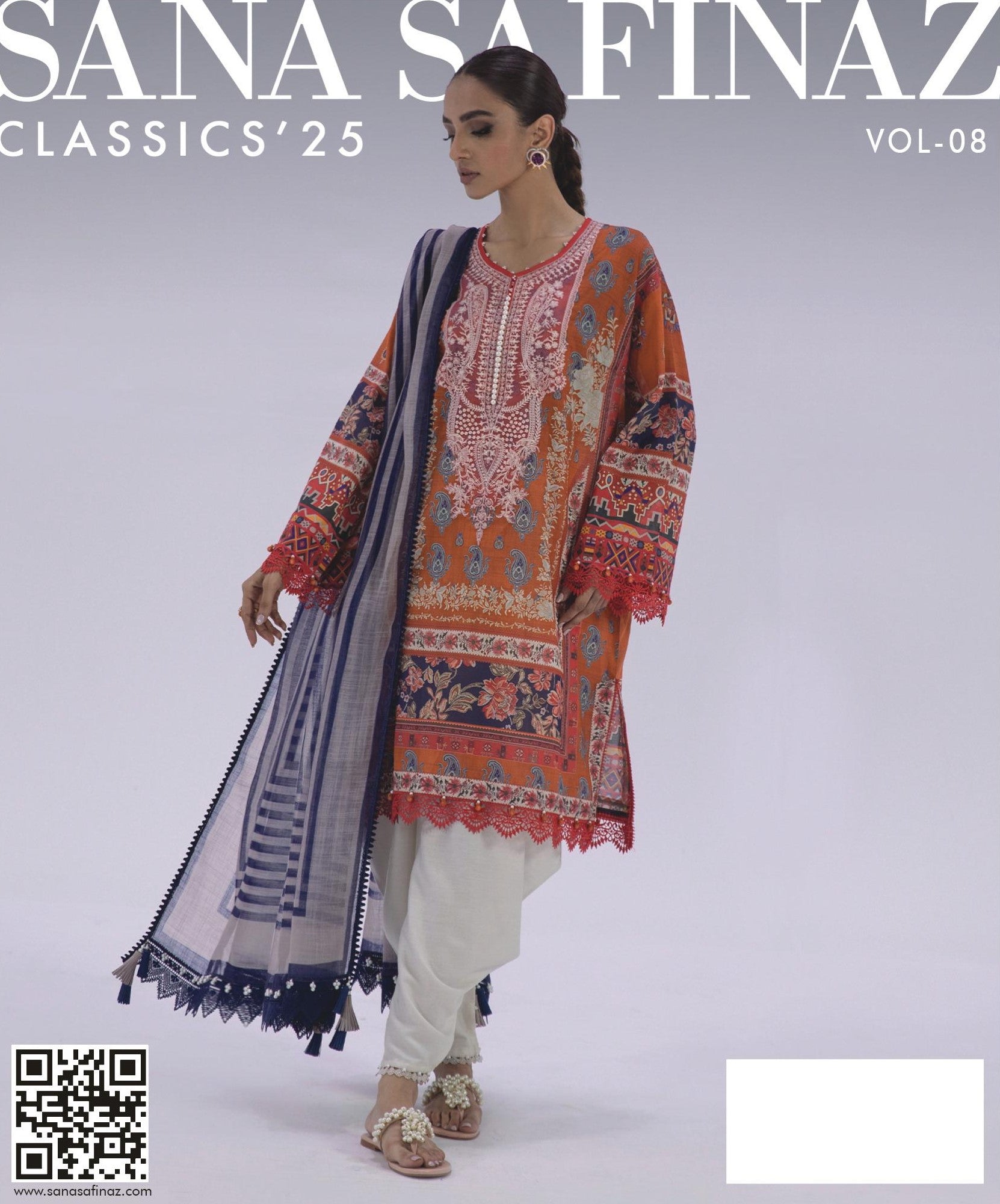 SANA SAFINAZ  3Pc Digital Print D5